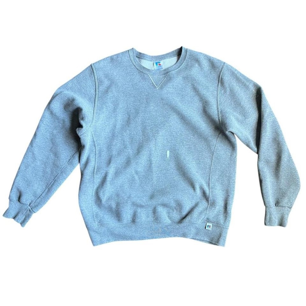 Russell Athletic Gray Crewneck Sweater Soft and Cozy